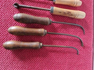Industriële apparatuur - Vintage Hoedenmakers ijzers -