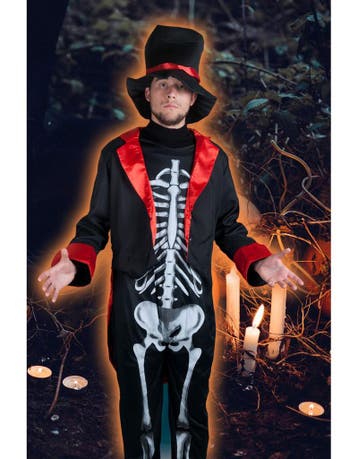 Skelet kostuum Mister skully, Ophalen of Verzenden, Nieuw