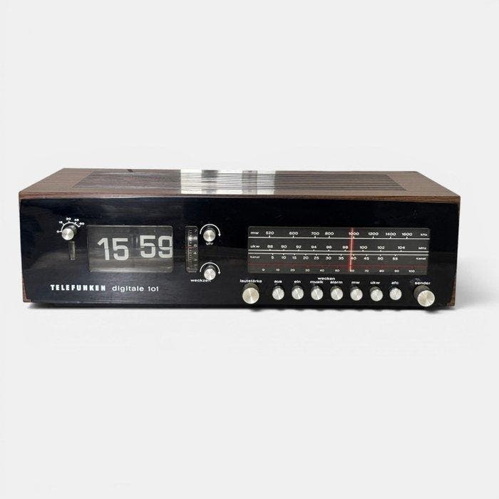 Flip klok - Telefunken Mid-century modern Plastic -, Antiek en Kunst, Kunst | Designobjecten