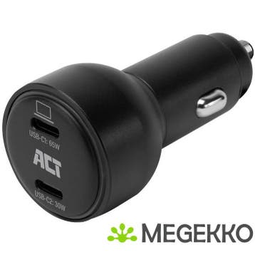 ACT 2-poorts USB-C fast charge autolader 95W met Power, Verzenden
