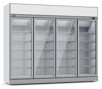 Koelkast 4 Glasdeuren Ins-2060R, Verzenden