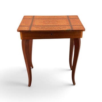 Bijzettafel - musical - Hout - Ornamentale marqueterie