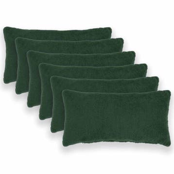 vidaXL Kussensloop 6 pcs HEERLEN Donkergroen 40 x 80 cm, Verzenden, Nieuw