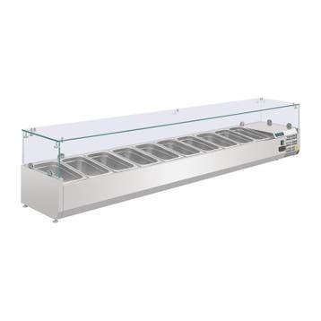 Polar G-serie opzetkoelvitrine 10x GN 1/4, Verzenden, Nieuw in verpakking, Koelen en Vriezen