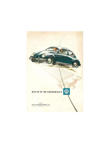1954 VOLKSWAGEN KEVER BROCHURE NEDERLANDS, Nieuw
