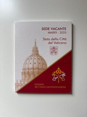 Vaticaan. 2 Euro 2025 Sede Vacante (Zonder minimumprijs)