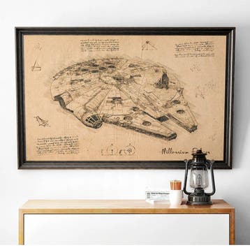 I_KONIQ - Millenium Falcon in Da Vinci Style