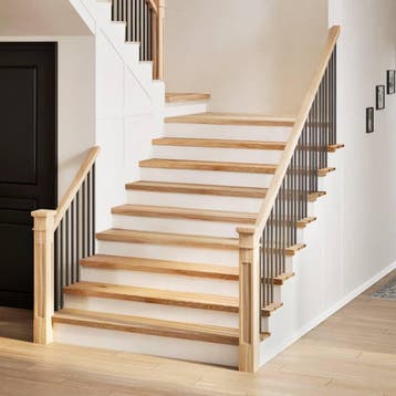 vidaXL Traptreden 4 st 110x25x2 cm onbehandeld massief, Verzenden, Nieuw