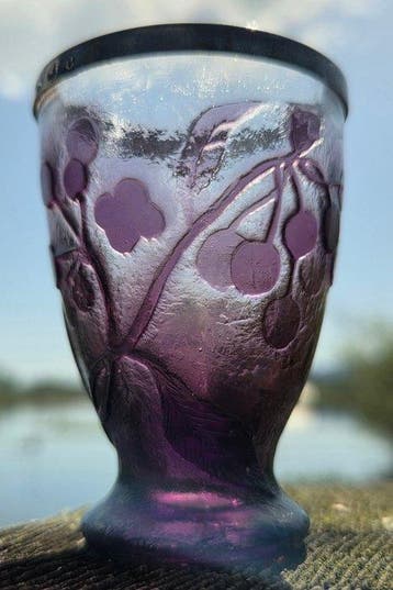 Emile Gallé - Vase - Verre - Cristallerie Emile Gallé, Antiquités & Art