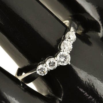 Bague Platine Diamant (Naturelle) - Diamant, Handtassen en Accessoires, Ringen, Nieuw