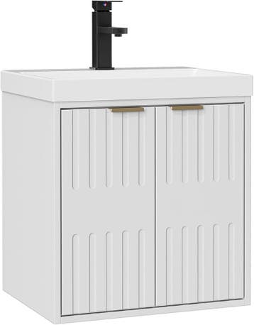 UEV Wastafel klein met onderkast voor gastentoilet hangend 4, Verzenden, Nieuw