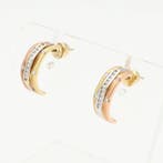 Boucles doreilles - 14 carats Or jaune, Or blanc, Or rose