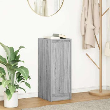 vidaXL Dressoir 29,5x34x76 cm bewerkt hout grijs sonoma, Verzenden
