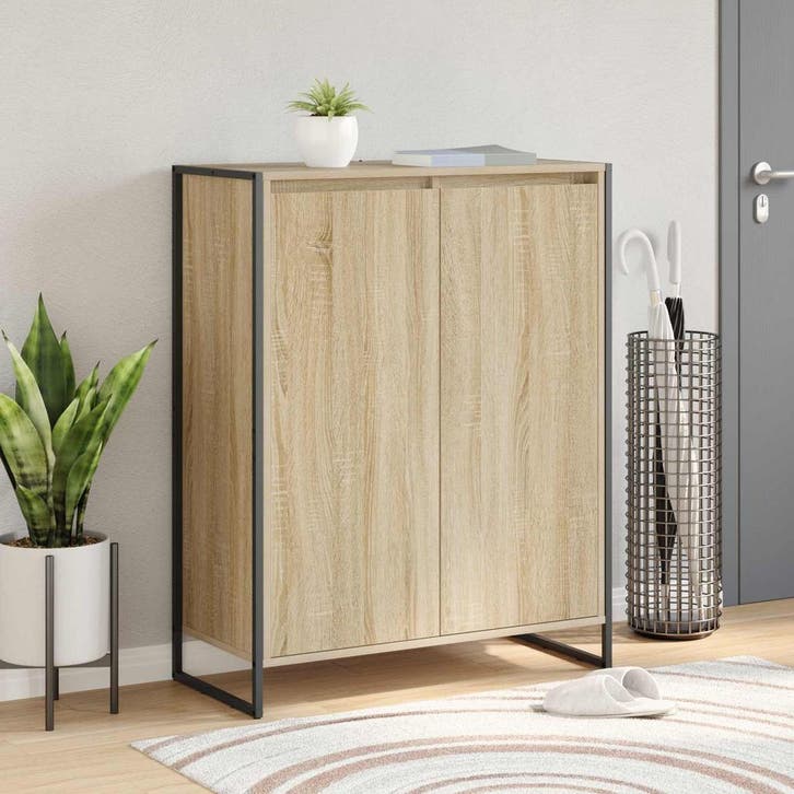 vidaXL Schoenenkast met opslag Sonoma 79 x 36 x 100 cm, Maison & Meubles, Armoires | Autre, Envoi