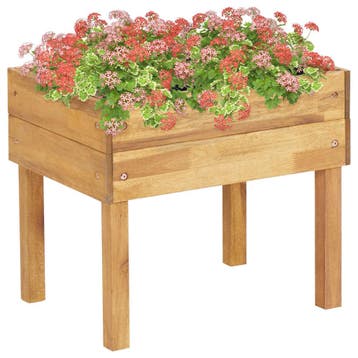 vidaXL Plantenbak verhoogd 50x40x45 cm massief acaciahout, Verzenden, Nieuw