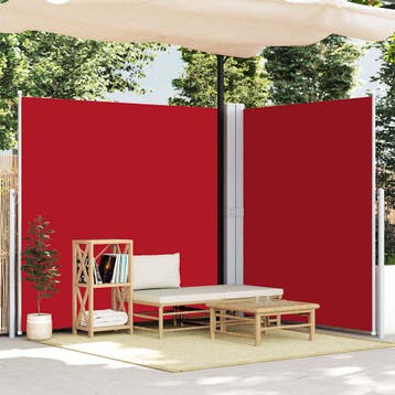 vidaXL Windscherm uittrekbaar 200x600 cm rood, Verzenden, Nieuw