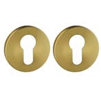Set van twee pc-plaatjes ø52x6mm Permafix PVD goud, Nieuw