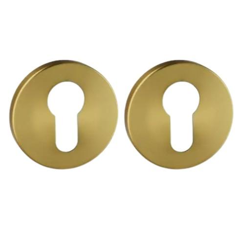 Set van twee pc-plaatjes ø52x6mm Permafix PVD goud, Doe-het-zelf en Bouw, Deuren en Vliegenramen, Nieuw