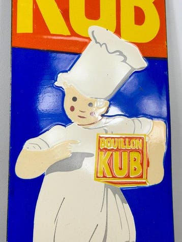 Plaque émaillée - KUB - Émail