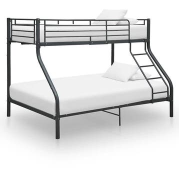 vidaXL Stapelbedframe metaal zwart 140x200 cm/90x200 cm, Verzenden, Nieuw