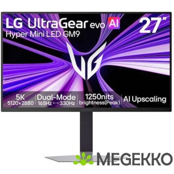 LG 27GM950B-B.AEU 27  5K Dual Mode Miniled Gaming Monitor, Verzenden