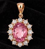 Zonder minimumprijs - Hanger - 18 karaat Geel goud - 1.86ct.