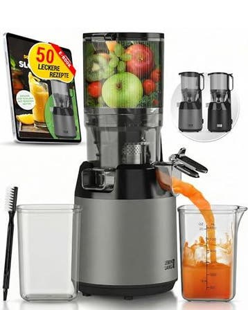 2dekans | LEBENLANG Slow Juicer - 250W - Grote 130 mm, Ophalen of Verzenden