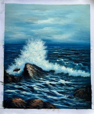H. Gailey (XX) - Mar en tempestad