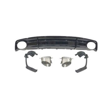 DIFFUSEUR AUDI A7 S LINE 16-18 LOOK RS7 NOIR BRILLANT + EMBO, Verzenden