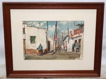 Guillem Fresquet Bardina (1914-1991) - Escena de barrio - NO