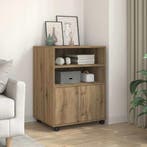 vidaXL Rolkast 60x48x81 cm bewerkt hout artisanaal, Verzenden, Nieuw