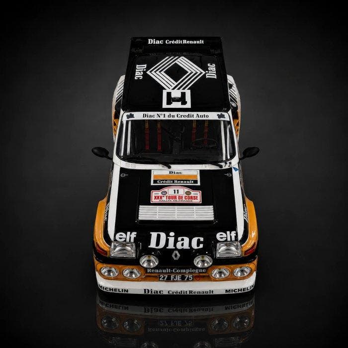 Otto Mobile 1:12 - Model raceauto - Renault 5 Maxi Turbo #11, Hobby en Vrije tijd, Modelauto's | 1:5 tot 1:12