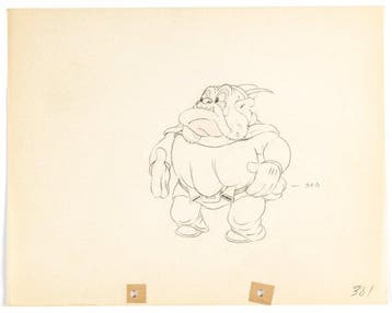 Walt Disney - Dirty Bill Productietekening - The Robber, Verzamelen, Nieuw