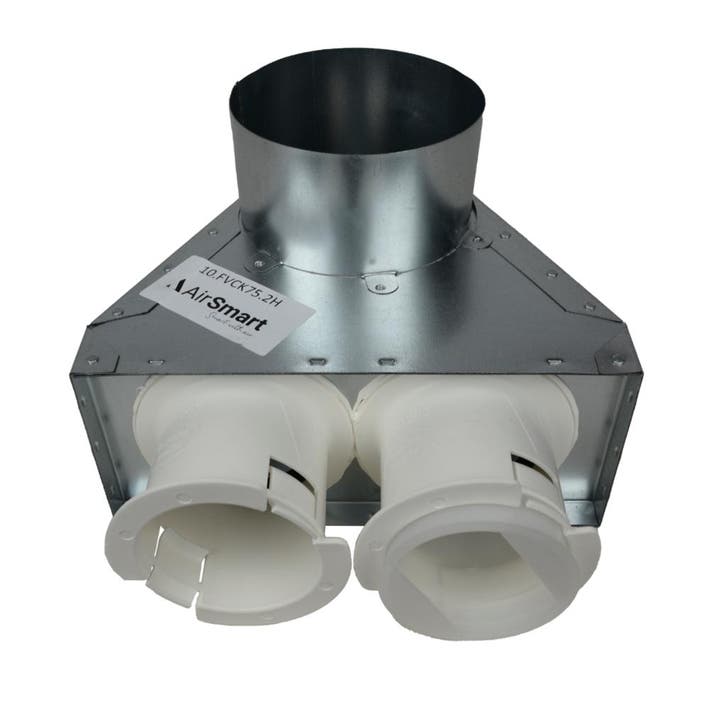 Ventielcollector Click Fix 2xø90 - ø125mm kort, Bricolage & Construction, Ventilation & Extraction, Envoi