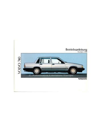1990 VOLVO 740 INSTRUCTIEBOEKJE DUITS, Ophalen of Verzenden