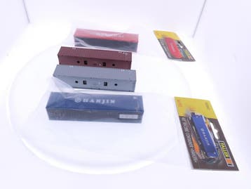 Schaal H0 Faller containers set 4 met 180842, 180849 & Fl..., Ophalen of Verzenden