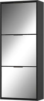 Schoenenkast - Schoenenrek - 121,5x50x23 cm - Zwart - UEV, Huis en Inrichting, Verzenden, Nieuw