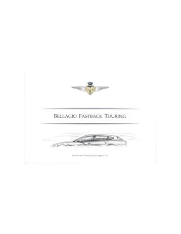 2009 TOURING SUPERLEGGERA BELLAGIO FASTBACK TOURING BROCHU.., Ophalen of Verzenden, Nieuw