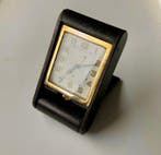 Wekker - Jaeger-LeCoultre - Art Deco Staal, Leder, Verguld -, Antiek en Kunst, Antiek | Klokken