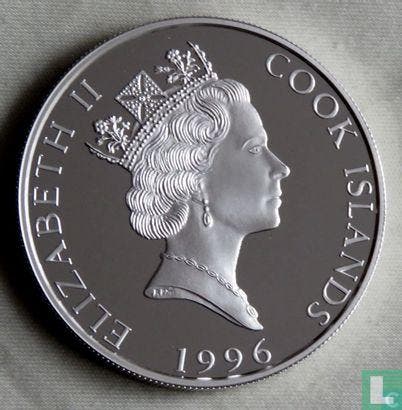 Cookeilanden 5 dollars 1996 (PROOF) Polar bear, Timbres & Monnaies, Monnaies | Océanie, Envoi