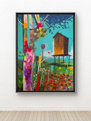 Alfredo Hernández Perdomo - De la serie:Horizontes.El, Antiek en Kunst, Kunst | Schilderijen | Modern