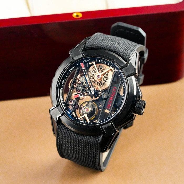 Jacob & Co. - Epic X Collection Skeleton Black -, Bijoux, Sacs & Beauté, Montres | Hommes