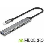 ACT USB-C hub. 3x USB-A 2.0 en 1x USB-A 3.0, Informatique & Logiciels, Clés USB, Verzenden