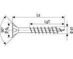 SPAX 291010450705 Universele schroef, Verzonken kop, 4.5 x 7, Verzenden