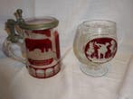 Bierpul - Glas - Biedermeier & Becher, Antiek en Kunst