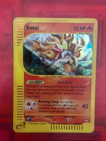 Pokémon - 1 Card - Entei H8/H32 Holo - WOTC - Aquapolis