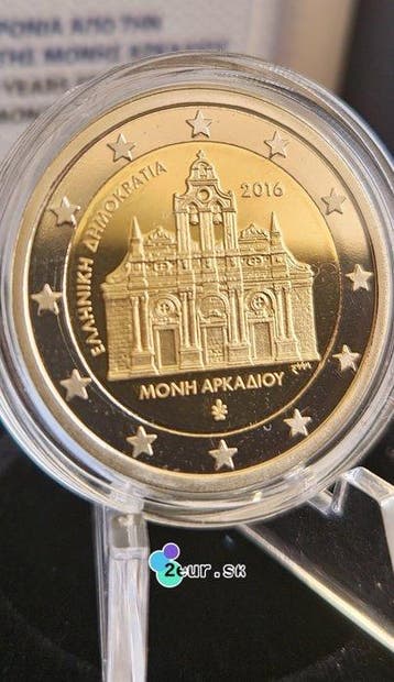 Grèce. 2 Euro 2016 Arkadi Monastery Proof