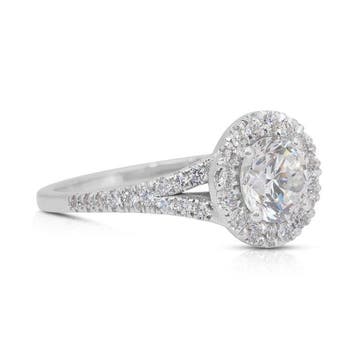 Bague - 18 carats Or blanc - 1.95ct. tw. Diamant (Naturelle), Nieuw
