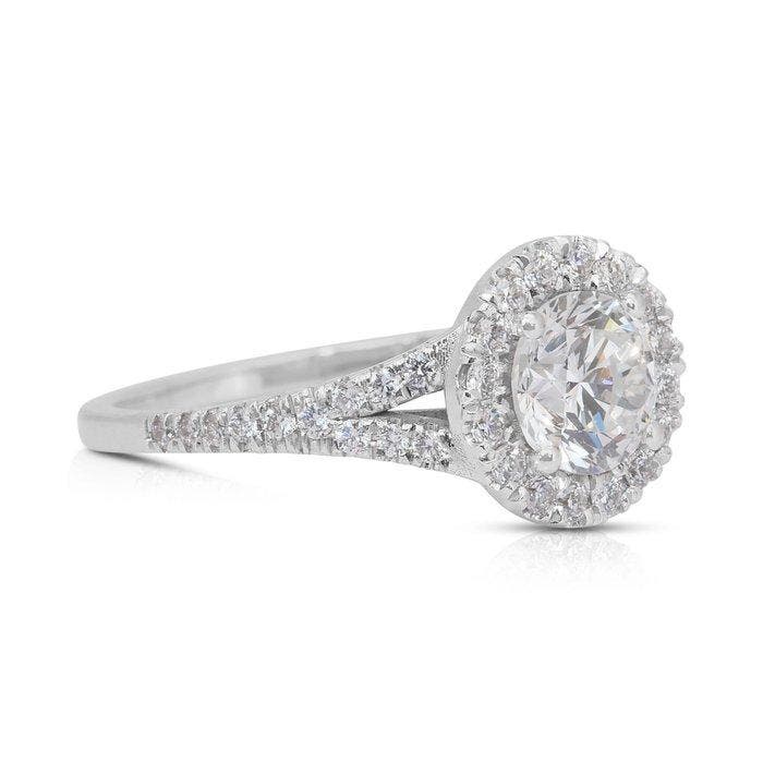 Bague - 18 carats Or blanc - 1.95ct. tw. Diamant (Naturelle), Handtassen en Accessoires, Ringen