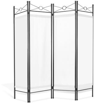 Kamerscherm 180x160x2,5cm - wit, Verzenden